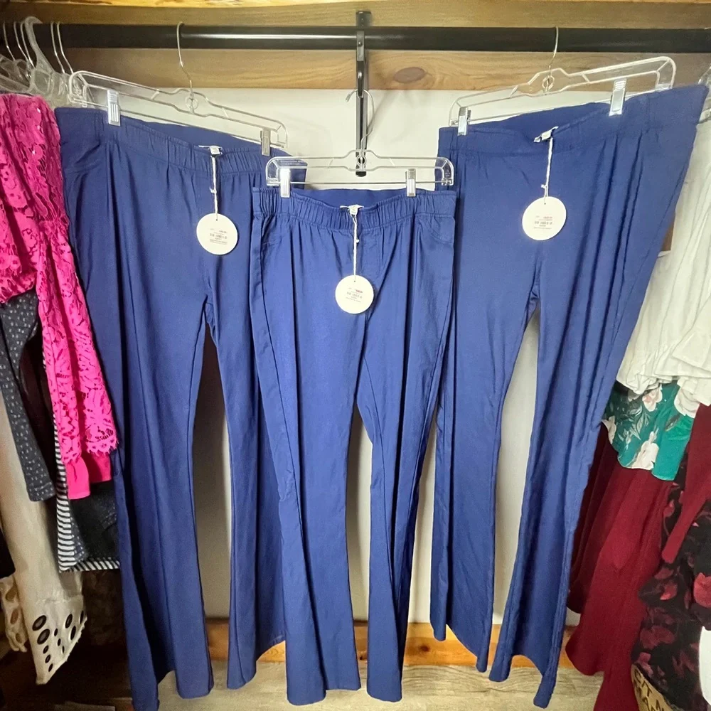 Umgee Navy Blue Boot Cut Pants - Picture 3 of 13